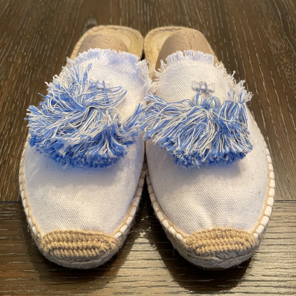 Soludos Frayed Tassel Espadrille Loafer Mules - Picture 5 of 16